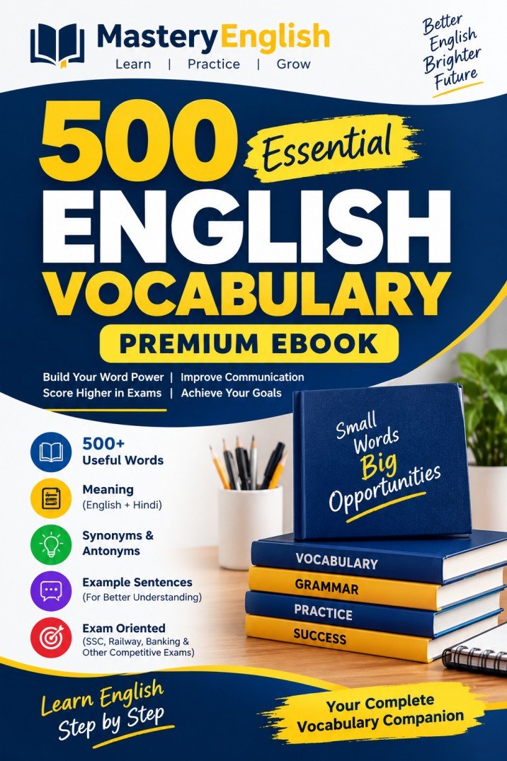 500 Essential English Vocabulary Premium Ebook
