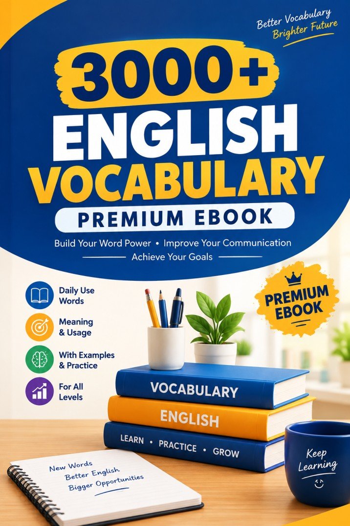 3000 Plus English Vocabulary Premium Ebook