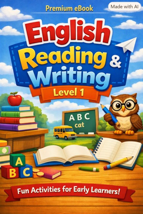 English Reading Writing Level 1Premium Ebook